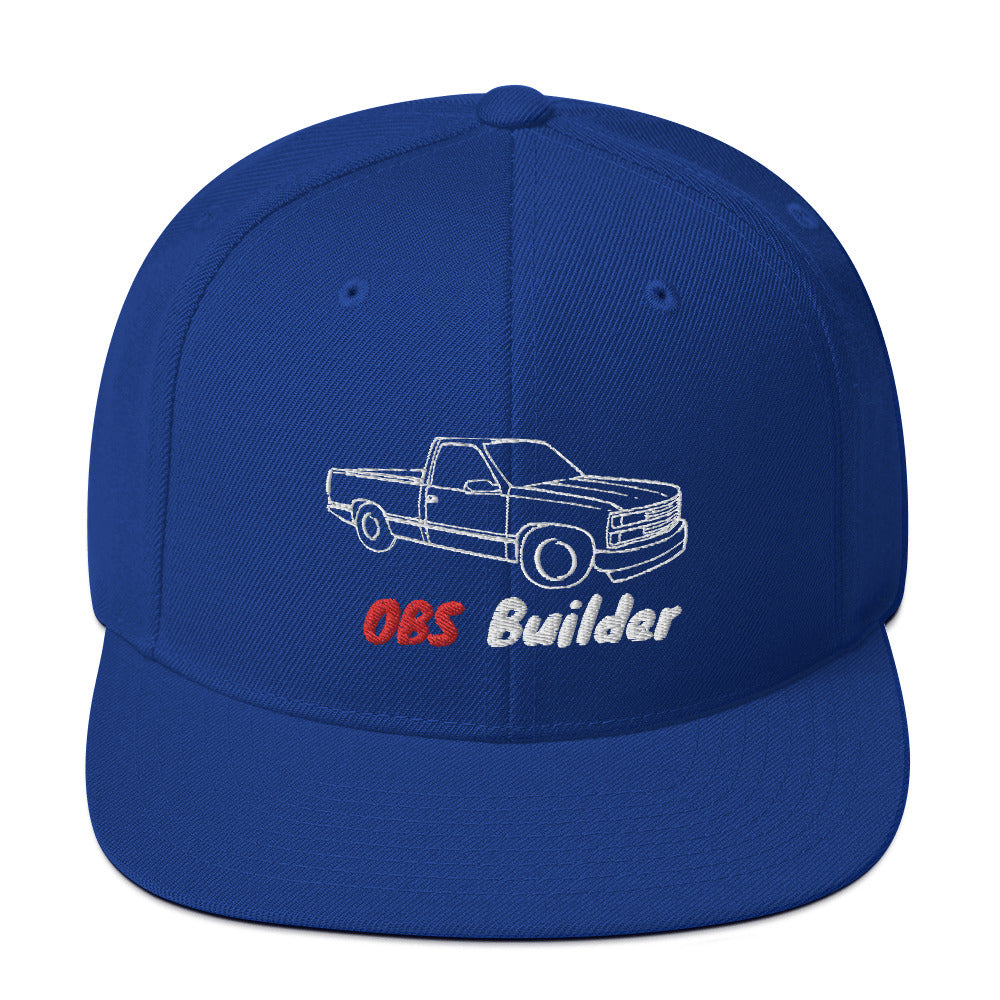 Royal Blue OBS Builder Snapback Hat