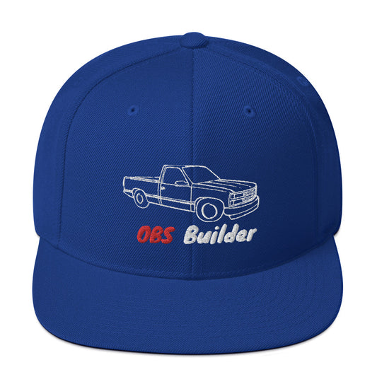 Royal Blue OBS Builder Snapback Hat